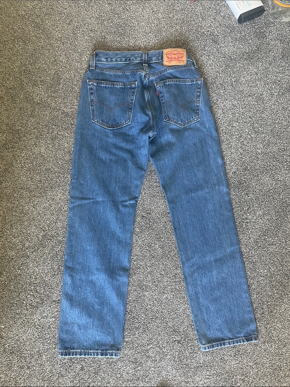 Levi's Men's Straight Blue Denim Jeans - like new - Picture 3 of 3